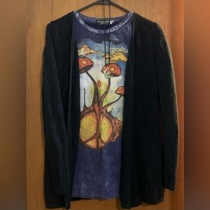 Vintage Cardigan by Mossimo - size Small - Faded Black